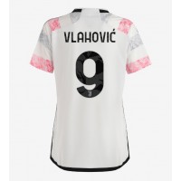 Juventus Dusan Vlahovic #9 Vieraspaita Naiset 2023-24 Lyhythihainen